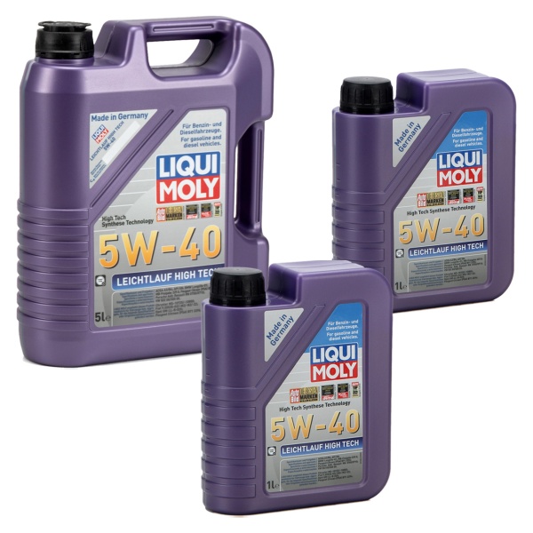 Set Ulei Motor Liqui Moly Leichtlauf High Tech 5W-40 5L 2328 + 2 Buc Ulei Motor Liqui Moly Leichtlauf High Tech 5W-40 1L 2327